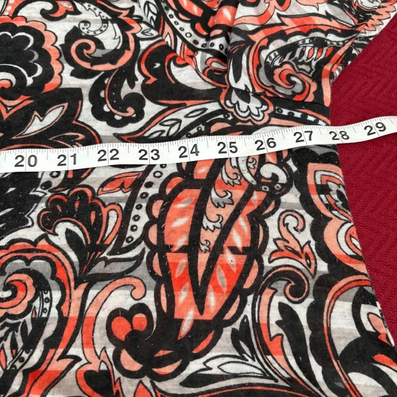 Ruby Rd. Women's Plus Size Paisley V-Neck Top, Size 3X - Picture 9 of 10